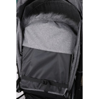 Dětský fusak do kočárku BABYMAM Maxi - tmavě šedý melange