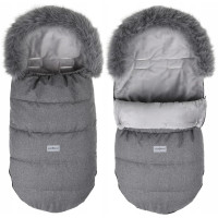 Dětský fusak do kočárku BABYMAM Maxi - tmavě šedý melange