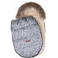 Dětský fusak do kočárku BABYMAM Premium - Boho/béžový