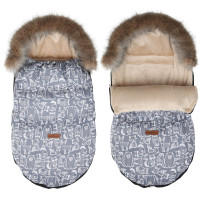 Dětský fusak do kočárku BABYMAM Premium - Boho/béžový