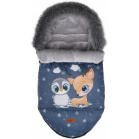 Dětský fusak do kočárku BABYMAM Premium - Nejlepší přítel/šedý