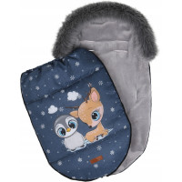 Dětský fusak do kočárku BABYMAM Premium - Nejlepší přítel/šedý