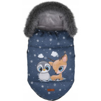 Dětský fusak do kočárku BABYMAM Premium - Nejlepší přítel/šedý