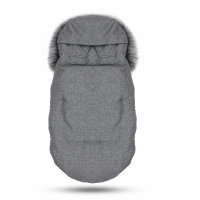 Dětský fusak do kočárku BABYMAM Premium - tmavě šedý melange