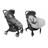 Dětský fusak do kočárku BABYMAM Premium - tmavě šedý melange