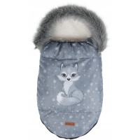 Dětský fusak do kočárku BABYMAM Premium - Vlk/beránek ecru