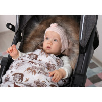 Dětský fusak do kočárku BABYMAM Premium - Zimní les/cappuccino