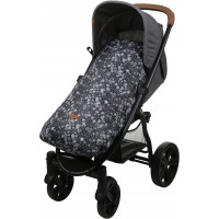 Dětský fusak na sportovní kočárek BABYMAM - Vločky/šedý