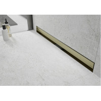 Sprchový žlab do stěny MEXEN FLAT WALL 2v1 - zlatý, 1530060, 60 cm