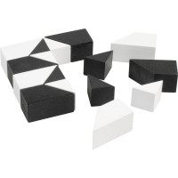 Detoa Hlavolam Tangram černobílý