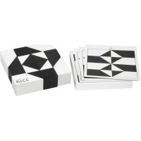 Detoa Hlavolam Tangram černobílý