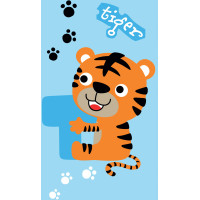 Dětský bavlněný ručník KIDS 30x50 cm - Tygřík