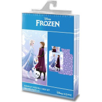Dětské bavlněné povlečení FROZEN Anna, Elsa a Olaf - 140x200 cm