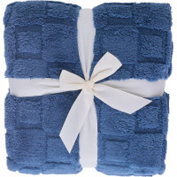 Deka přehoz CUBE 150x200 cm - modrá