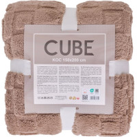 Deka přehoz CUBE 150x200 cm - mocca