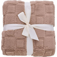 Deka přehoz CUBE 150x200 cm - mocca