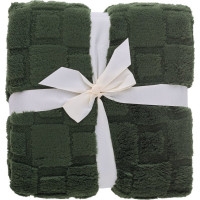 Deka přehoz CUBE 150x200 cm - tmavě zelená