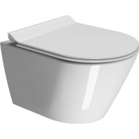 GSI KUBE X závěsná WC mísa, GeniusFlush, 36x50cm, bílá ExtraGlaze 941211