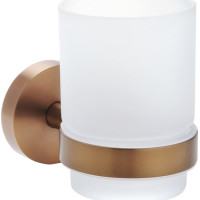 Sapho X-ROUND COPPER sklenka, mléčné sklo, měď mat XR903PG