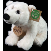 Rappa Plyšový medvěd lední 25 cm ECO-FRIENDLY