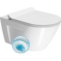 GSI NORM závěsná WC mísa, GeniusFlush, 36x55cm, bílá ExtraGlaze 862111
