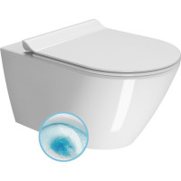 GSI KUBE X závěsná WC mísa, GeniusFlush, 36x55cm, bílá ExtraGlaze 941311