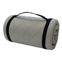 Cestovní turistická prošívaná matrace 198x60x5 cm - béžová