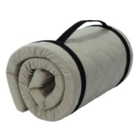 Cestovní turistická prošívaná matrace 198x60x5 cm - béžová