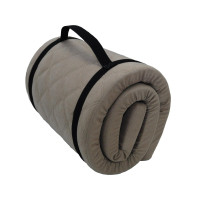 Cestovní turistická prošívaná matrace 198x60x5 cm - tmavě béžová