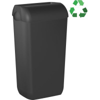 MARPLAST ECOLORED odpadkový koš nástěnný s víkem 23l, ABS, Soft Touch, černá mat A74020VB