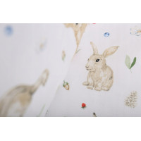 Dětské bavlněné povlečení do postýlky 135x100 cm BABYMAM PREMIUM - Lesní zvířátka