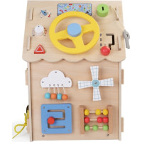 2Kids Toys Activity board Domeček přírodní