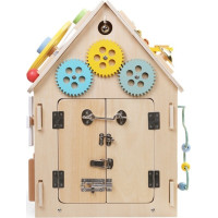 2Kids Toys Activity board Domeček přírodní