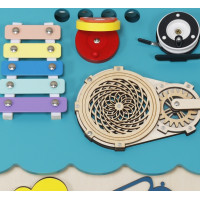 2Kids Toys Activity board Domeček tyrkysový