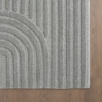 Kusový koberec Art 1121 Silver kruh