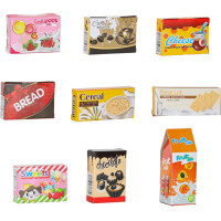 Pokladna v supermarketu s vozíkem - bílá/červená