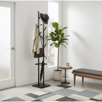 Moderní designový stojanový věšák CERES - černý