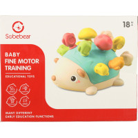 Smyslově vzdělávací Montessori vkládačka - Modrý ježek