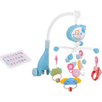 Kolotoč nad postýlku Lullaby Star Design modrý + dálkové ovládání