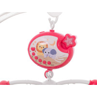 Kolotoč nad postýlku Lullaby Star Design růžový + dálkové ovládání