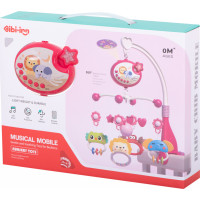 Kolotoč nad postýlku Lullaby Star Design růžový + dálkové ovládání