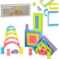 Duhové Montessori vzdělávací dřevěné bloky