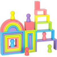 Duhové Montessori vzdělávací dřevěné bloky