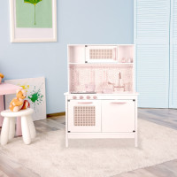 Dětská dřevěná retro kuchyňka z MDF s doplňky BOHO
