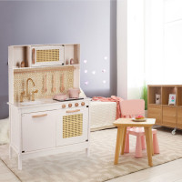 Dětská dřevěná retro kuchyňka z MDF s doplňky BOHO