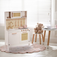 Dětská dřevěná retro kuchyňka z MDF s doplňky BOHO