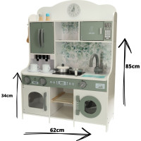 Dřevěná kuchyňská linka MDF LULILO Saliko s kávovarem na espresso