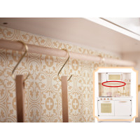 Dětská dřevěná retro kuchyňka z MDF s doplňky BOHO