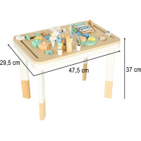 Lulilo Montessori manipulační stolek LUDO - barevný