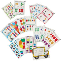 Vzdělávací Montessori hra třídění a počítání - Medvídci - 44 prvků